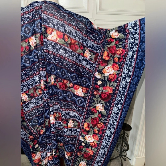 Ember Women's Duster Kimono Open Front Size Medium - Picture 4 of 5